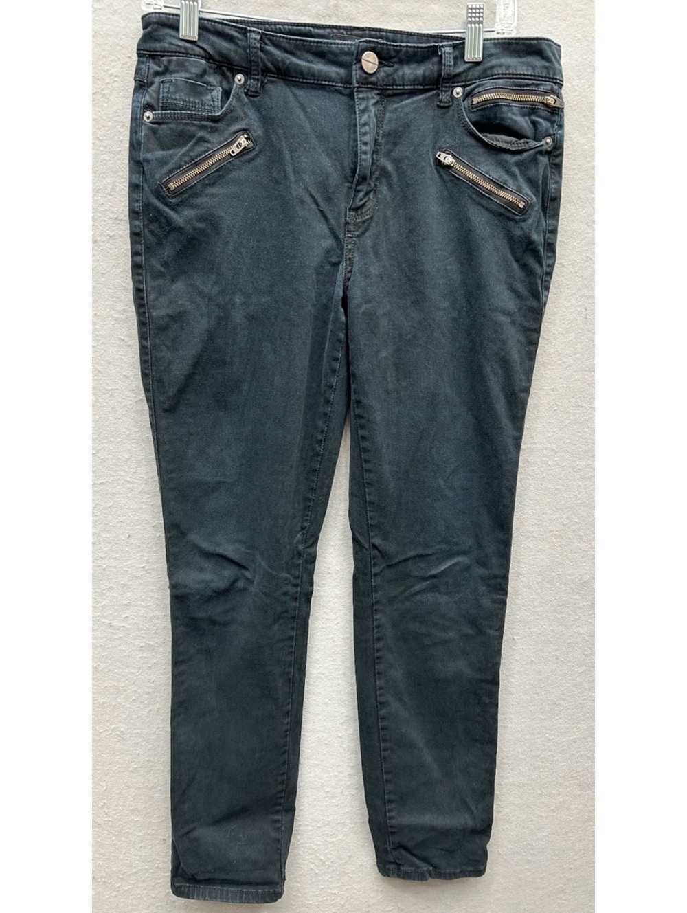 Kenneth Cole New York Jess Skinny Black Pants Women Size 10